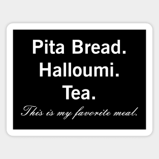 Pita Bread Halloumi Cheese Healthy Vegetarian Favorite Meal Magnet